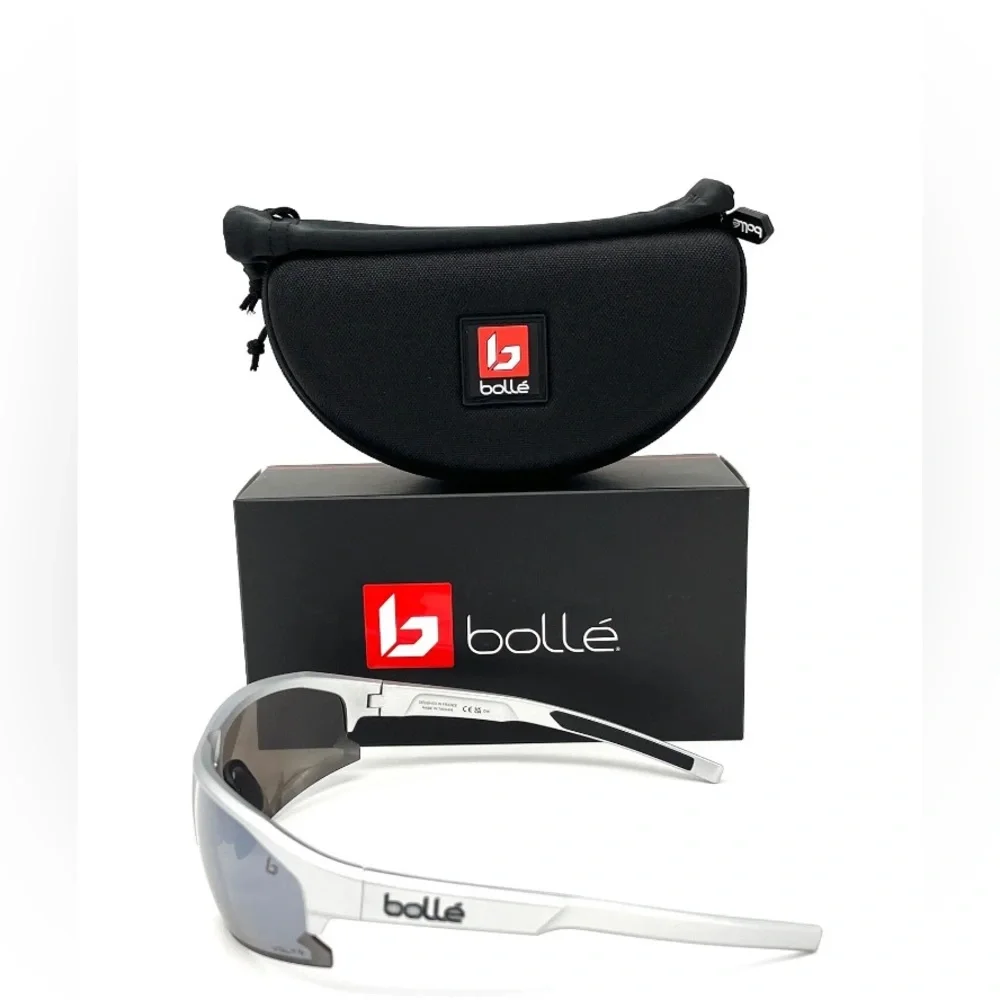 BOLLE BOLT 2.0 Silver Matte / Volt Cold White Polarized 67mm Sunglasses